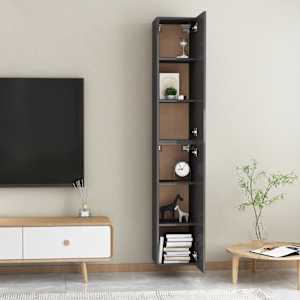 TV stolky 2 ks šedé s vysokým leskem 30,5x30x90 cm - obrázek 14