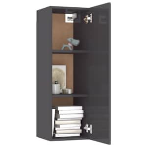 TV stolky 2 ks šedé s vysokým leskem 30,5x30x90 cm - obrázek 9