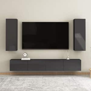 TV stolky 2 ks šedé s vysokým leskem 30,5x30x90 cm - obrázek 10