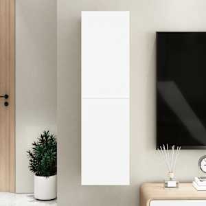 TV stolek bílý 30,5x30x110 cm kompozitní dřevo - obrázek 9