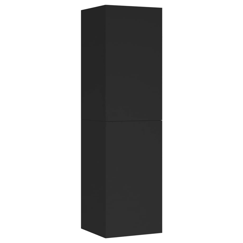 

vidaXL TV Cabinet Black 12"x11.8"x43.3" Engineered Wood