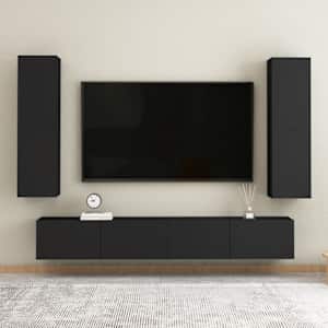 TV stolek černý 30,5x30x110 cm kompozitní dřevo - obrázek 12