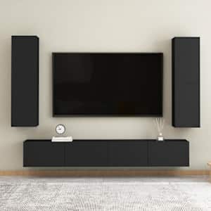 TV stolky 2 ks černé 30,5x30x110 cm kompozitní dřevo - obrázek 12