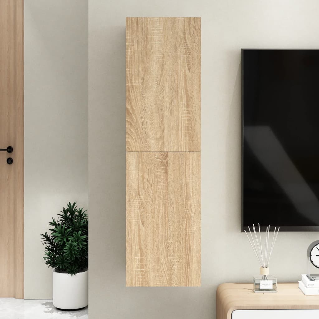 vidaXL Comodă TV, stejar Sonoma, 30,5x30x110 cm, PAL vidaxl.ro