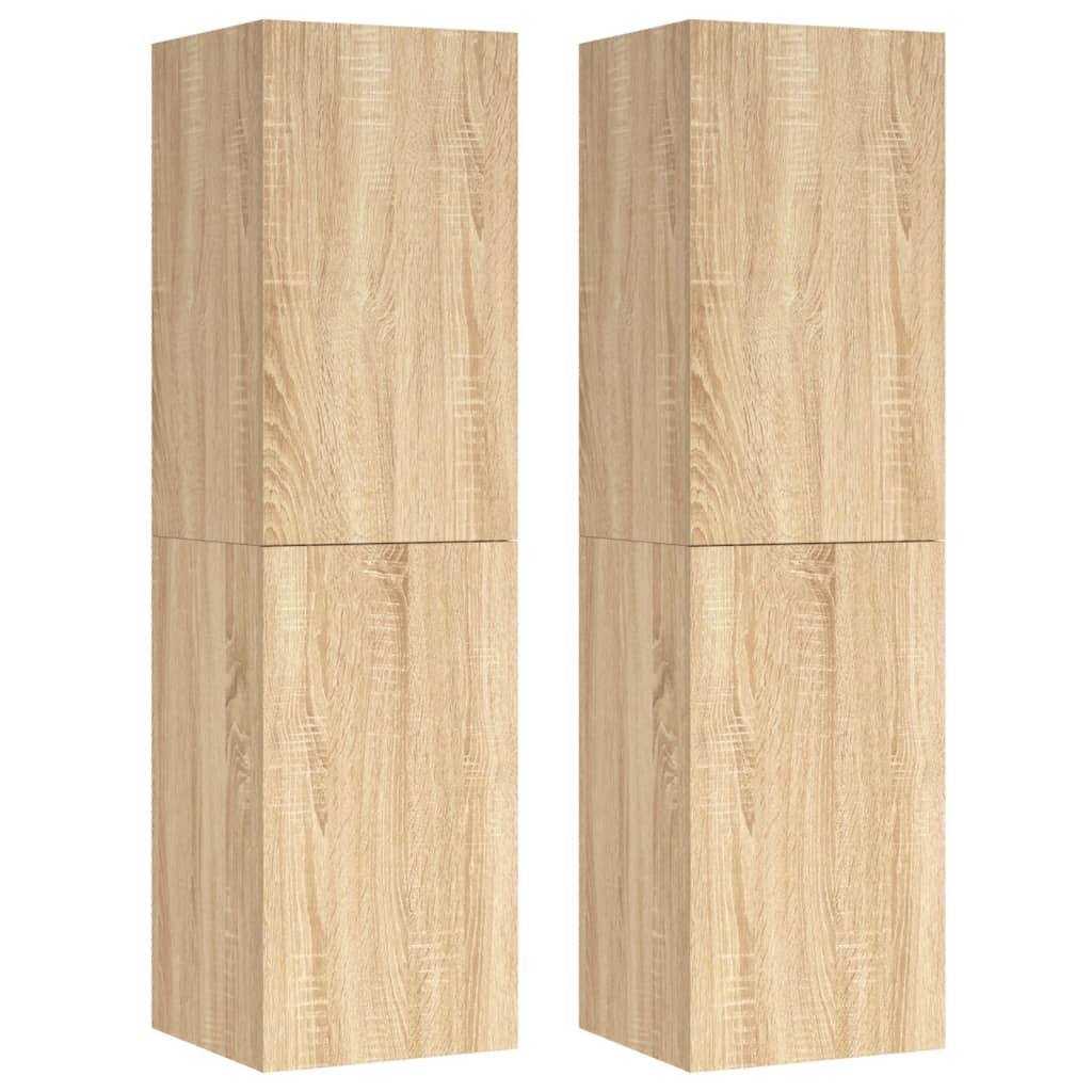 

vidaXL TV Cabinets 2 pcs Sonoma Oak 12"x11.8"x43.3" Engineered Wood