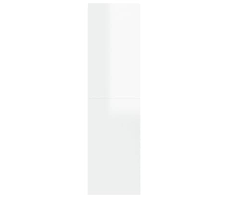 vidaXL Sjónvarpsskenkur Háglans Hvítur 30,5x30x110 cm Samsettur Viður