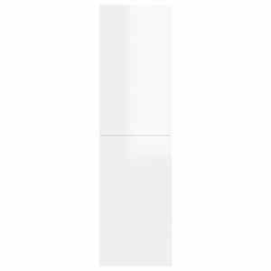 vidaXL Sjónvarpsskenkur Háglans Hvítur 30,5x30x110 cm Samsettur Viður