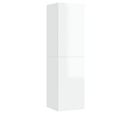 vidaXL Televizoriaus spintelės, 2vnt., baltos, 30,5x30x110cm, mediena