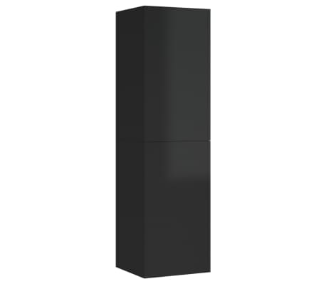 vidaXL Televizoriaus spintelės, 2vnt., juodos, 30,5x30x110cm, mediena