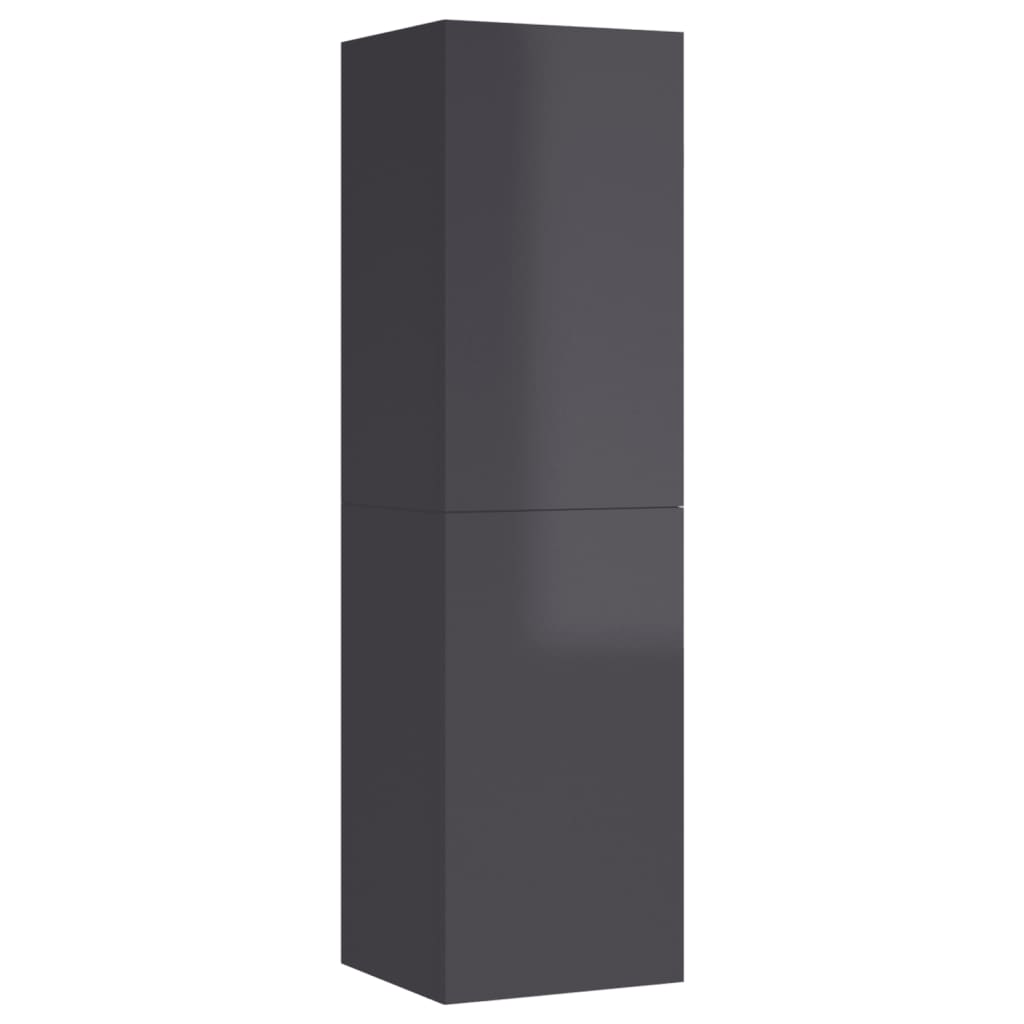 

vidaXL Tv-meubelen 2 st 30,5x30x110 cm spaanplaat hoogglans grijs