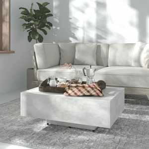 Konferenční stolek betonově šedý 85x55x31 cm kompozitní dřevo - obrázek 1
