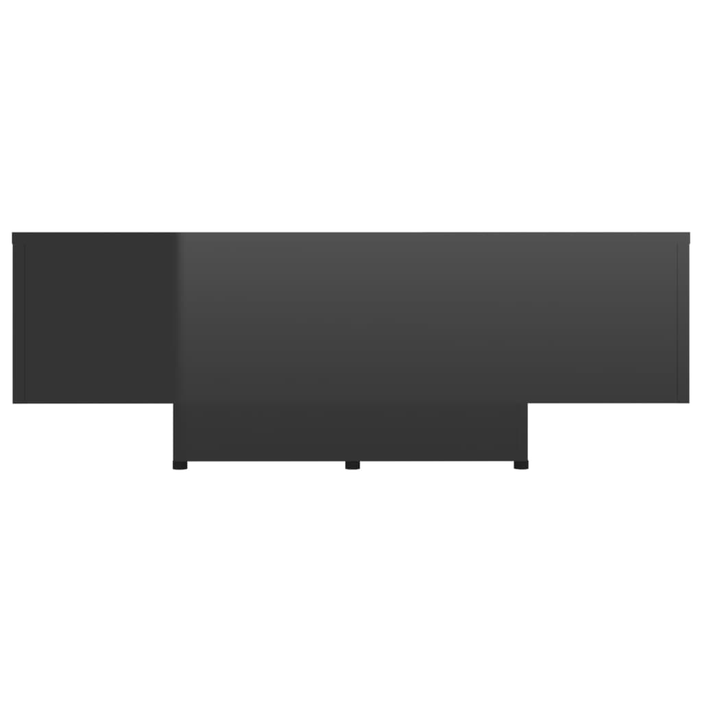 

vidaXL Salontafel 85x55x31 cm spaanplaat hoogglans zwart