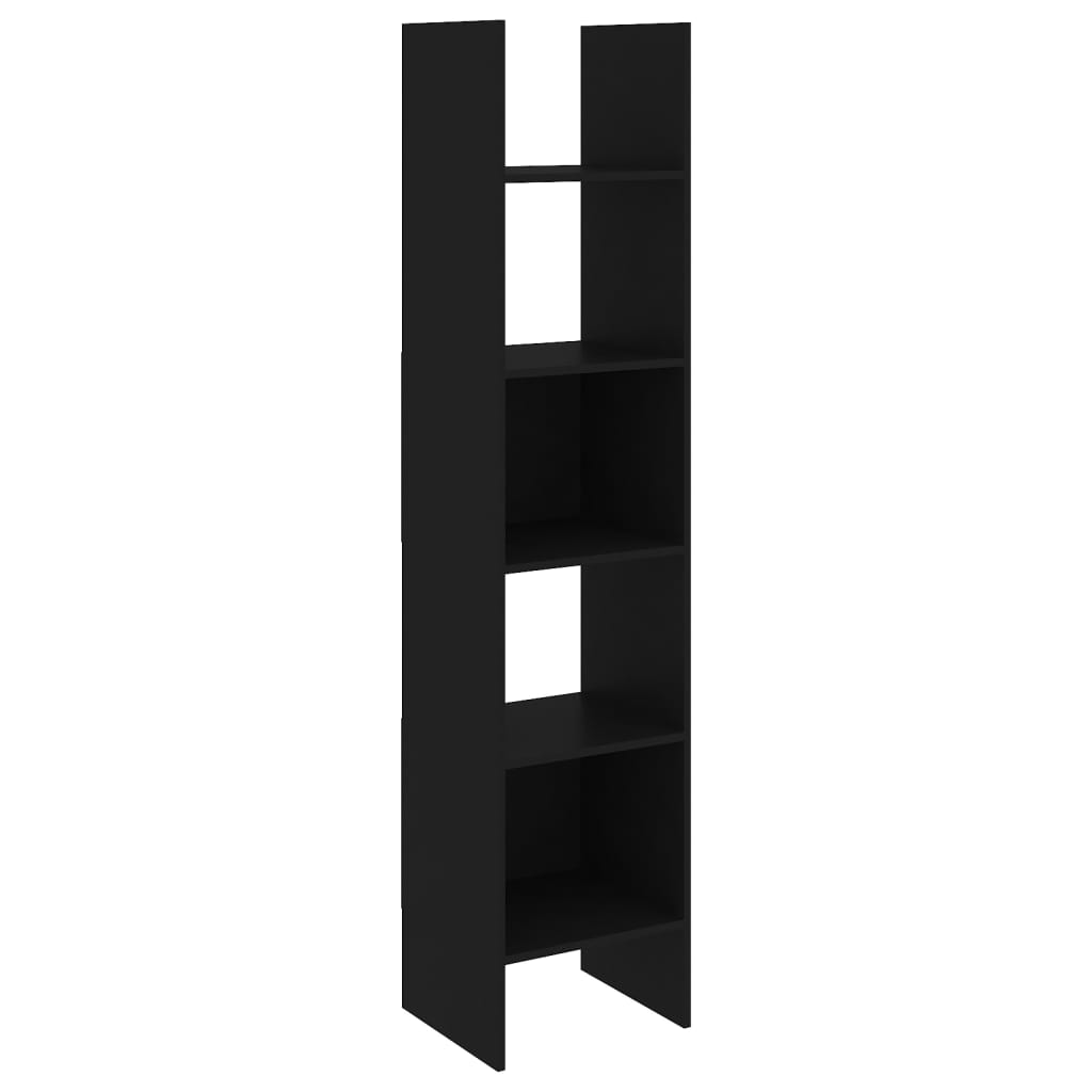 

vidaXL Book Cabinet Black 15.7"x13.8"x70.9" Engineered Wood