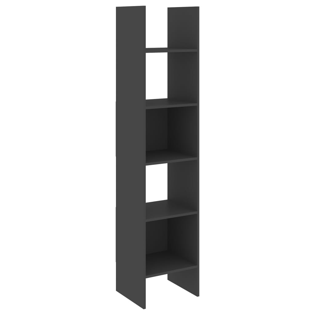 

vidaXL Book Cabinet Gray 15.7"x13.8"x70.9" Engineered Wood