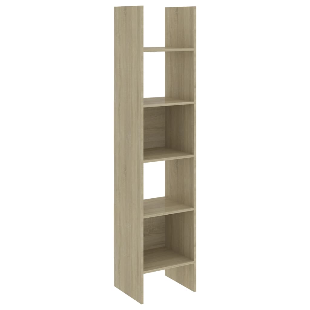 

vidaXL Book Cabinet Sonoma Oak 15.7"x13.8"x70.9" Engineered Wood