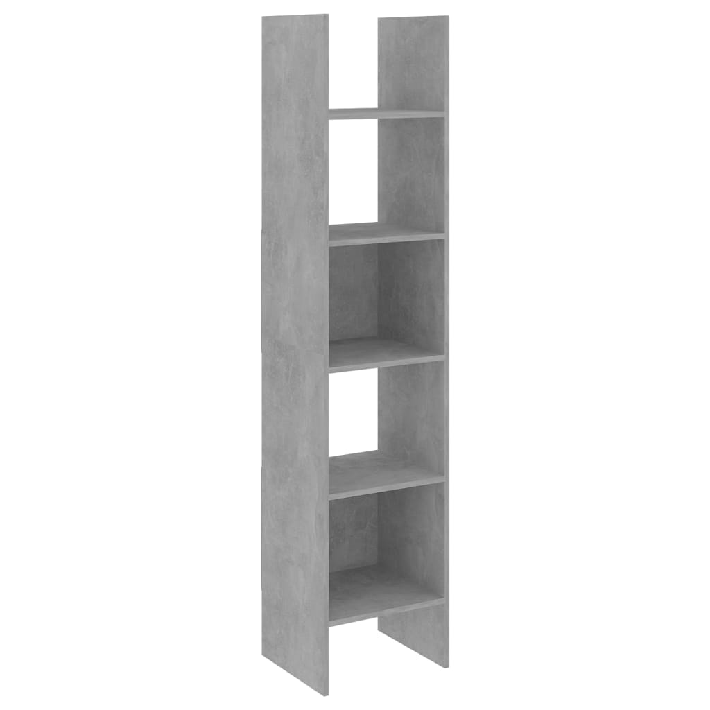 Image of vidaXL Book Cabinet Concrete Grey 40x35x180 cm Engineered Wood