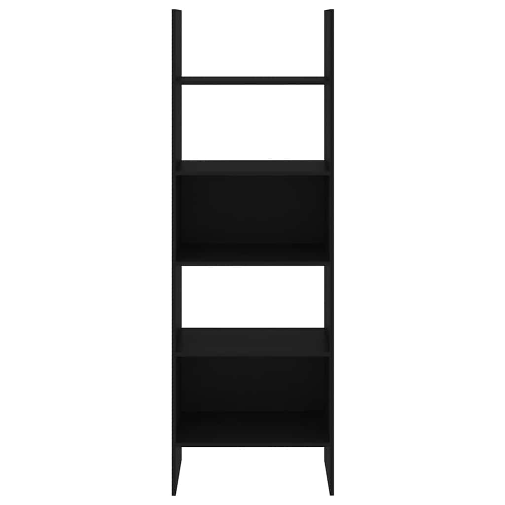 vidaXL Boekenkast 60x35x180 cm bewerkt hout zwart afbeelding