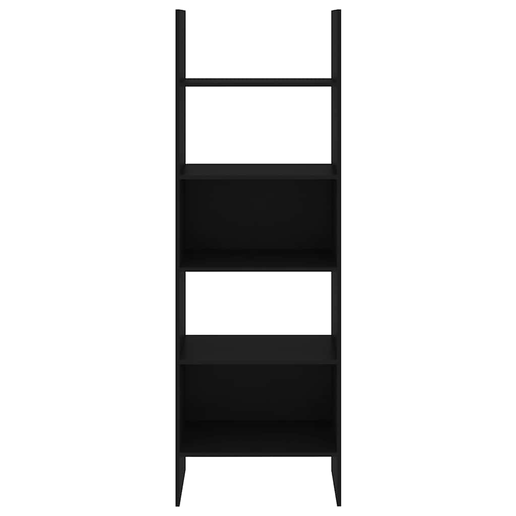 vidaXL fekete szerelt fa könyvszekrény 60 x 35 x 180 cm