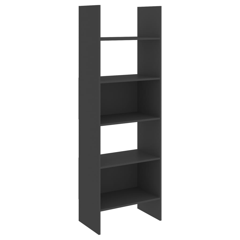 

vidaXL Book Cabinet Gray 23.6"x13.8"x70.9" Engineered Wood