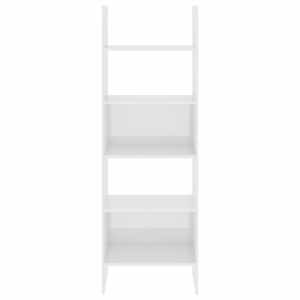 vidaXL Bibliotecă, alb extralucios, 60x35x180 cm, lemn prelucrat