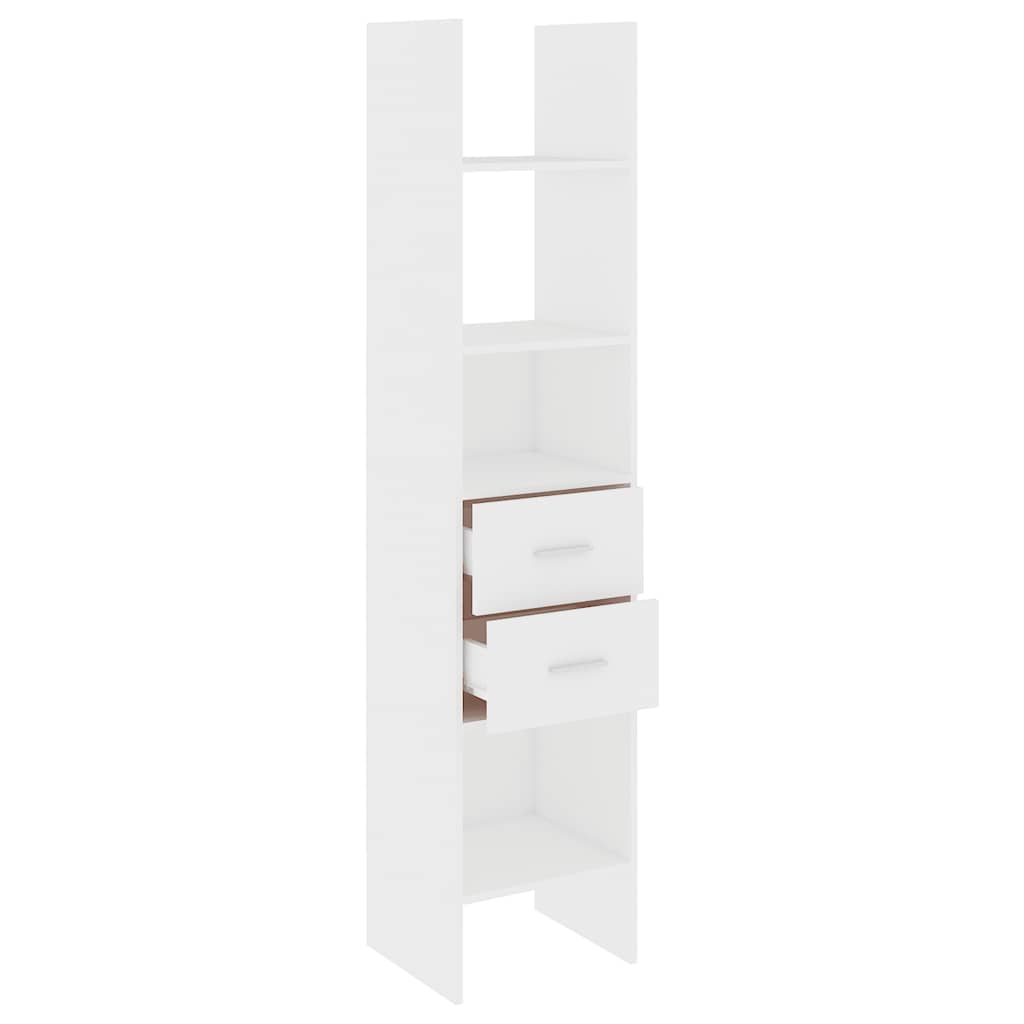 

vidaXL Boekenkast 40x35x180 cm spaanplaat wit