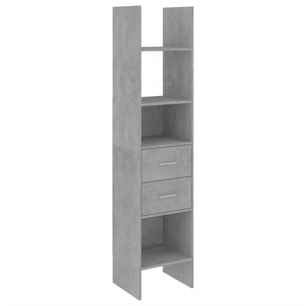 vidaXL Knihovna betonově šedá 40 x 35 x 180 cm kompozitní dřevo