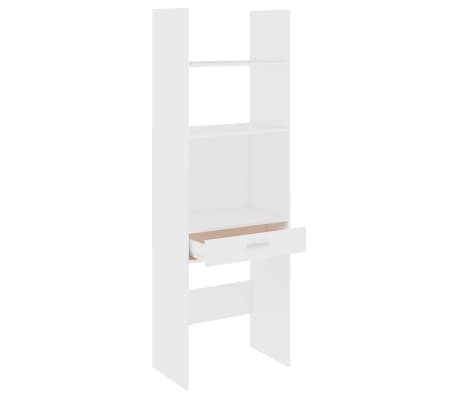 vidaXL Book Cabinet White 60x35x180 cm Engineered Wood