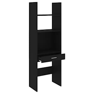 vidaXL Book Cabinet Black 60x35x180 cm Engineered Wood