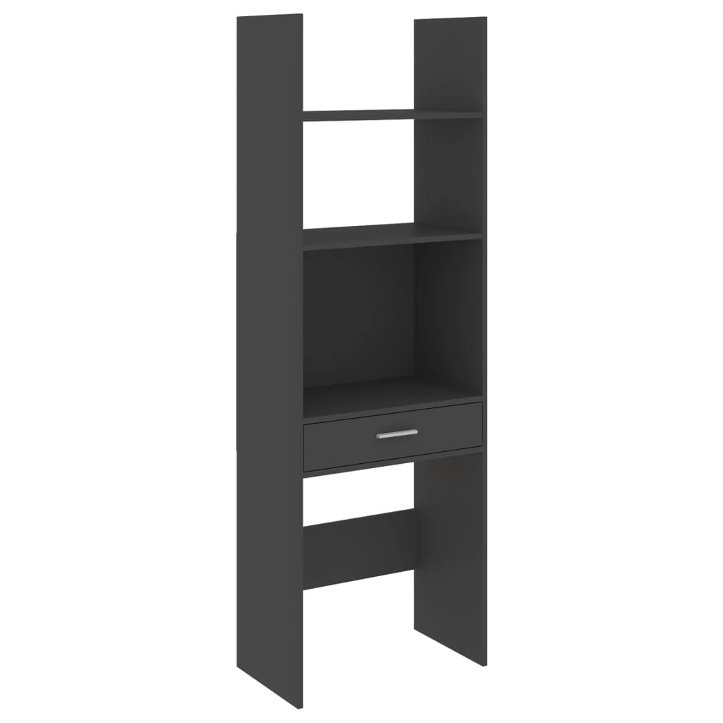 

vidaXL Book Cabinet Gray 23.6"x13.8"x70.9" Engineered Wood