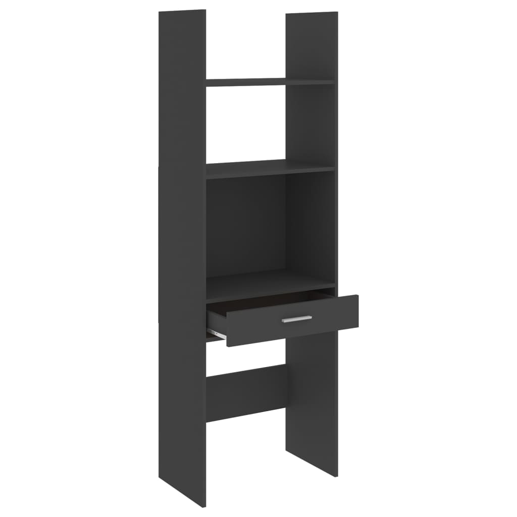 

vidaXL Boekenkast 60x35x180 cm spaanplaat grijs