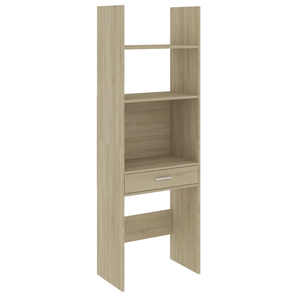 

vidaXL Book Cabinet Sonoma Oak 23.6"x13.8"x70.9" Engineered Wood