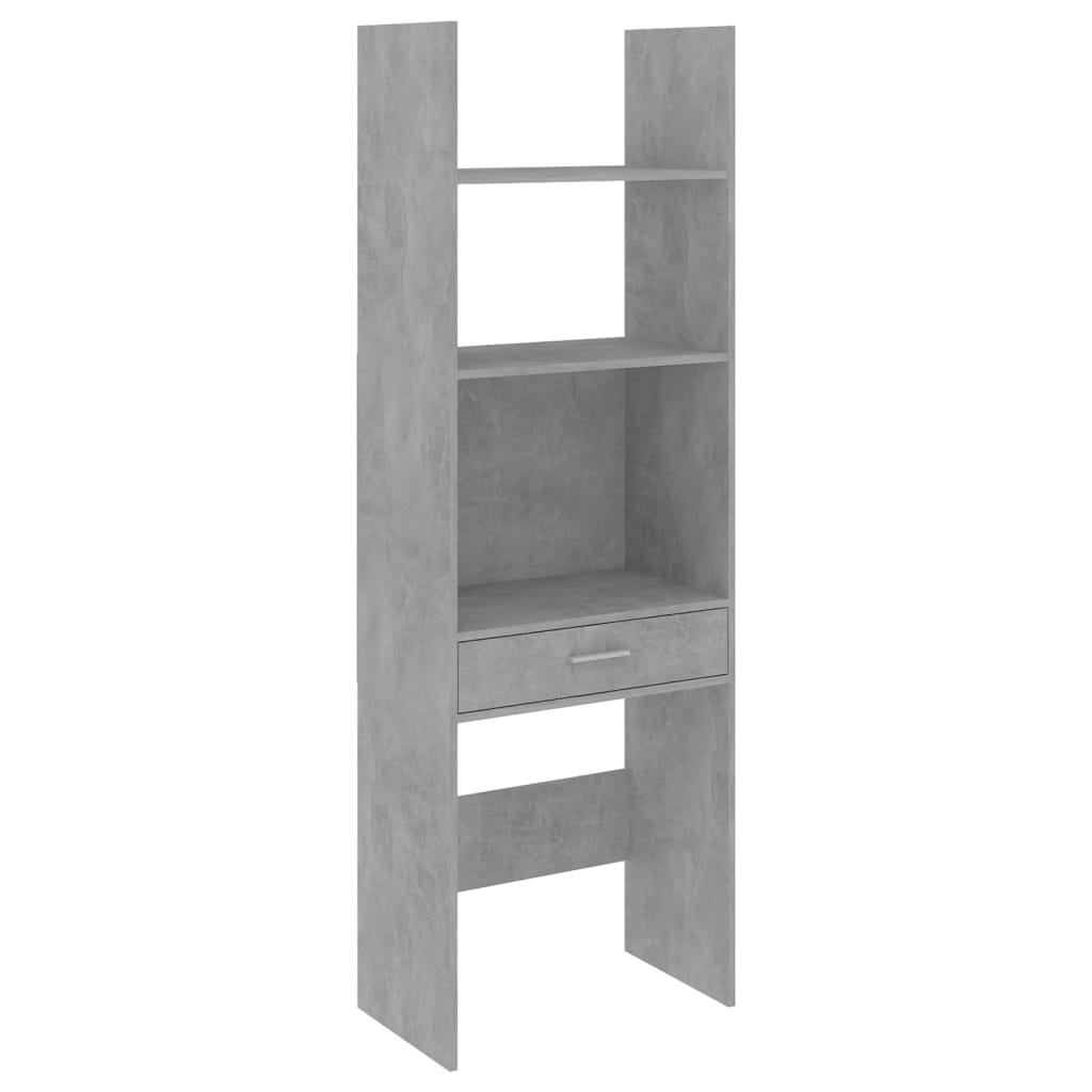 

vidaXL Book Cabinet Concrete Gray 23.6"x13.8"x70.9" Engineered Wood