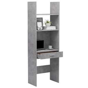 Knihovna betonově šedá 60 x 35 x 180 cm kompozitní dřevo - obrázek 7