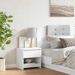 vidaXL Bedside Cabinet White 40x30x39 cm Engineered Wood