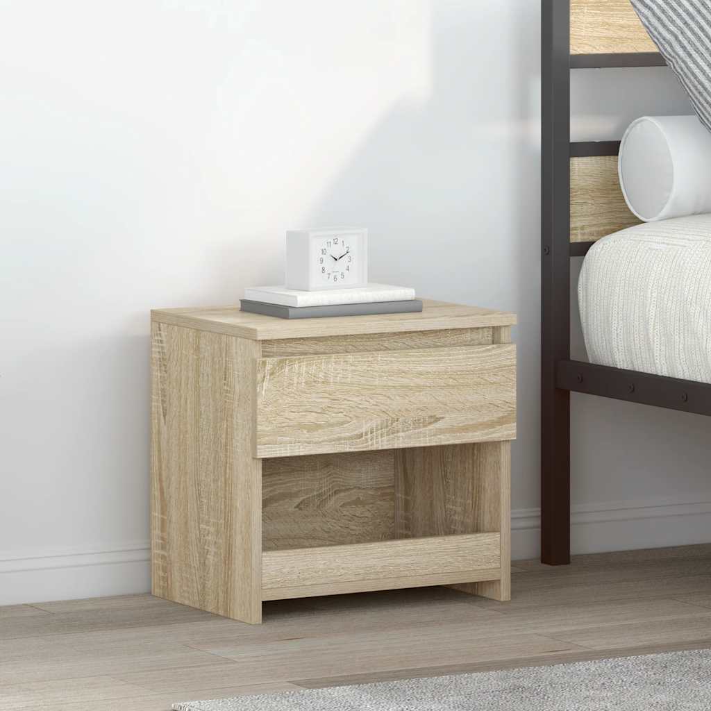 vidaXL Szafka nocna, db sonoma, 40x30x39 cm, materia drewnopochodny