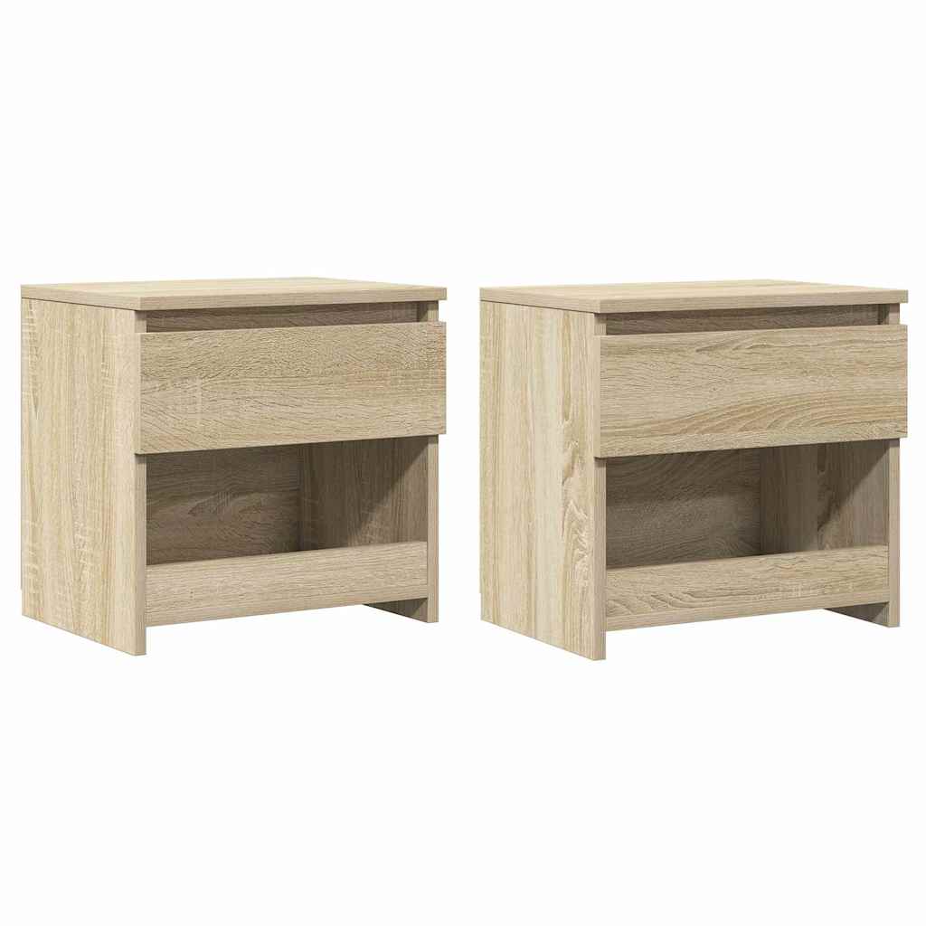 vidaXL Noční stolky 2 ks dub sonoma 40 x 30 x 39 cm kompozitní dřevo