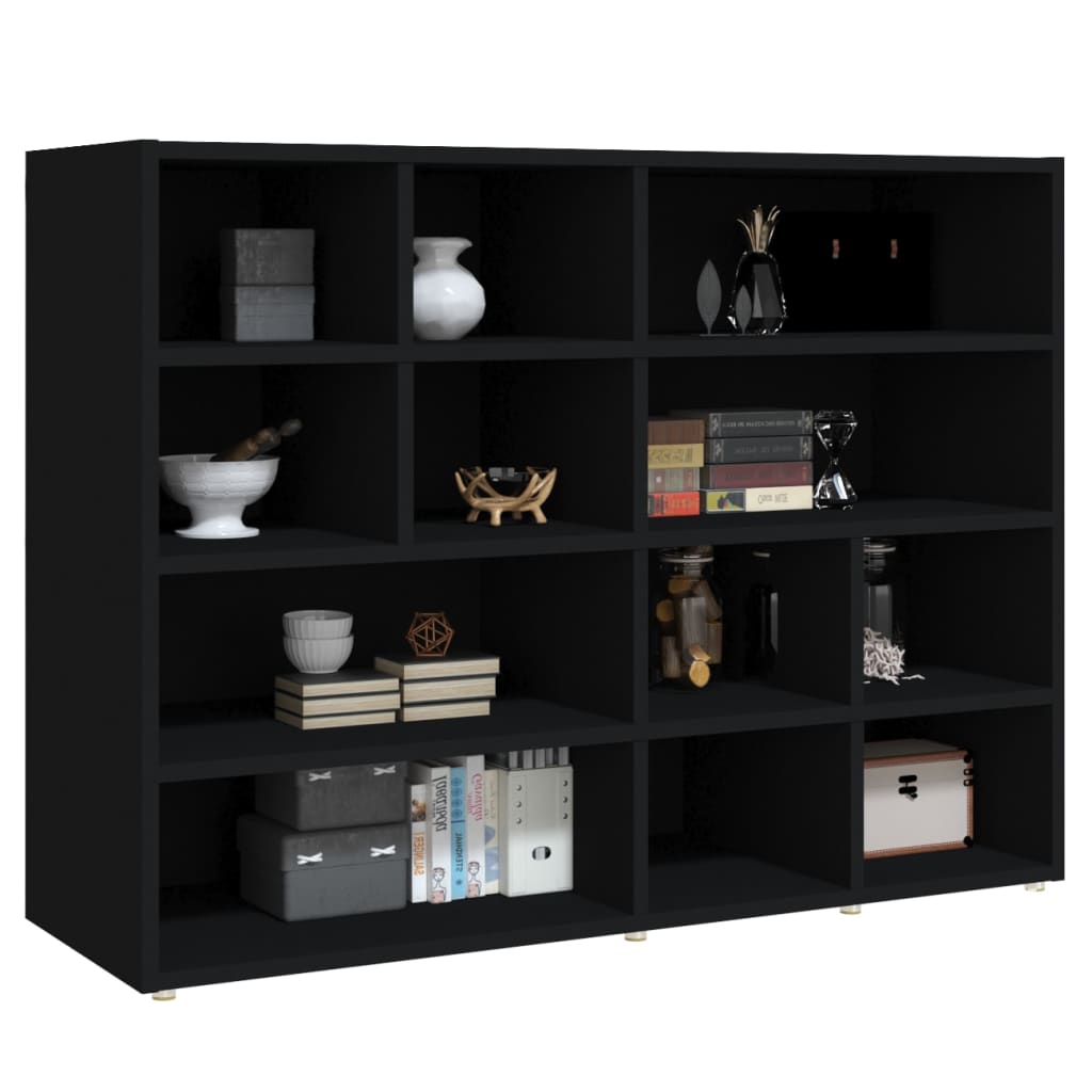 

vidaXL Bijzetkast 97x32x72 cm spaanplaat zwart