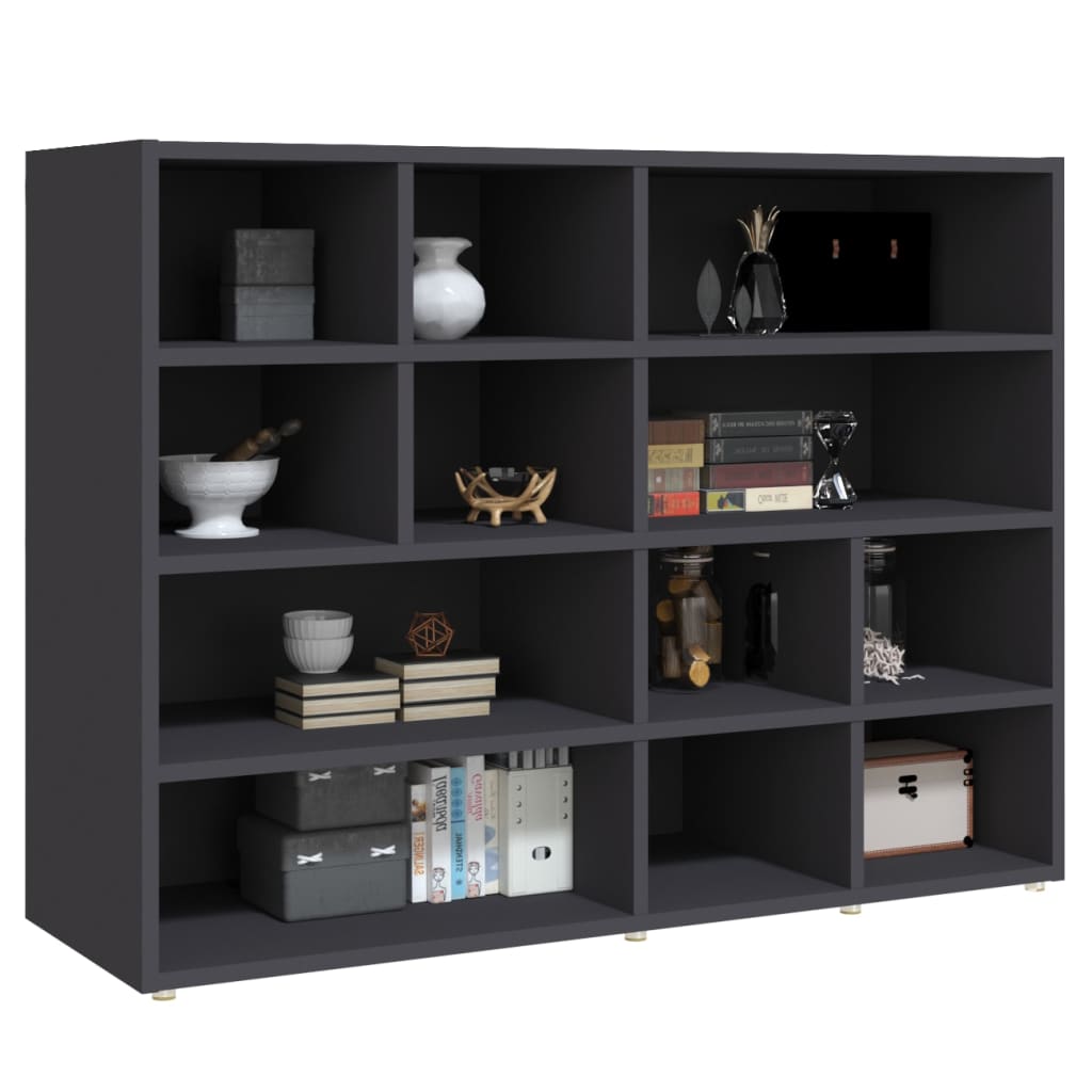 

vidaXL Bijzetkast 97x32x72 cm spaanplaat grijs