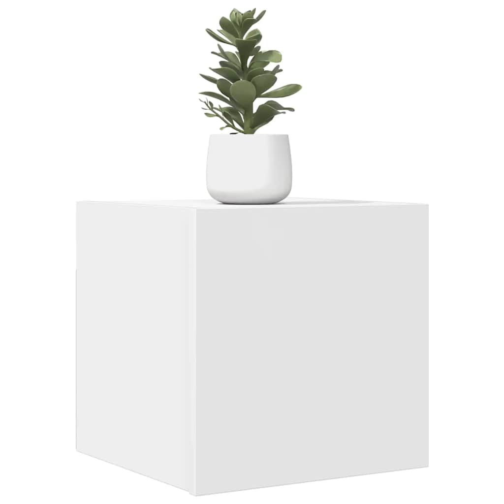 vidaXL Wisz�ce szafki telewizyjne, 4 szt., bia�e, 30,5x30x30 cm