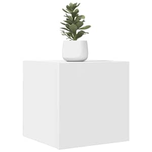 Stenske TV omarice 4 kosi bele 30,5x30x30 cm