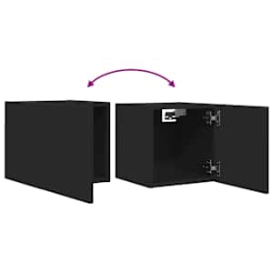 Nástěnná TV skříňka černá 30,5x30x30 cm - obrázek 7