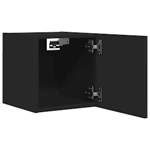 Nástěnné TV skříňky 2 ks černé 30,5x30x30 cm - obrázek 9