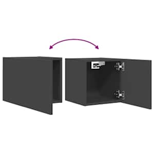 Nástěnné TV skříňky 2 ks šedé 30,5x30x30 cm - obrázek 8