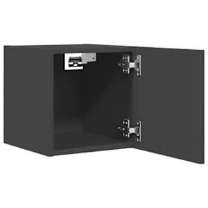 Nástěnné TV skříňky 4 ks šedé 30,5x30x30 cm - obrázek 8