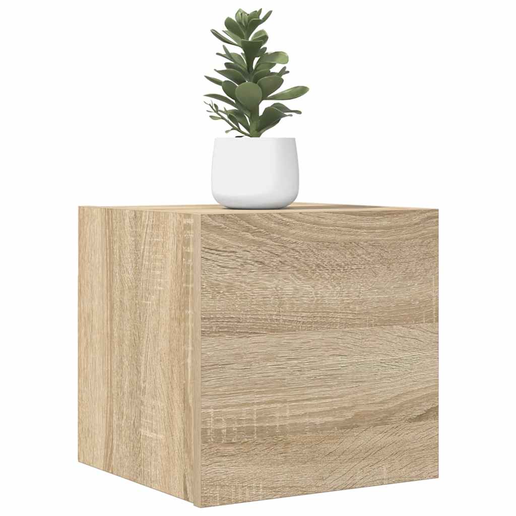 vidaXL Wisz�ca szafka telewizyjna, d�b sonoma, 30,5x30x30 cm