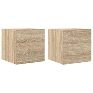vidaXL seina telerikapid, 2 tk, sonoma tamm, 30,5 x 30 x 30 cm
