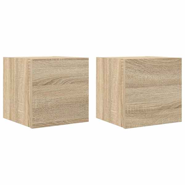 vidaXL seina telerikapid, 2 tk, sonoma tamm, 30,5 x 30 x 30 cm