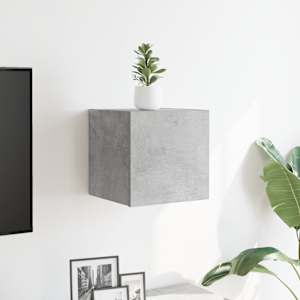 Nástěnná TV skříňka betonově šedá 30,5x30x30 cm - obrázek 3