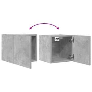 Nástěnná TV skříňka betonově šedá 30,5x30x30 cm - obrázek 7