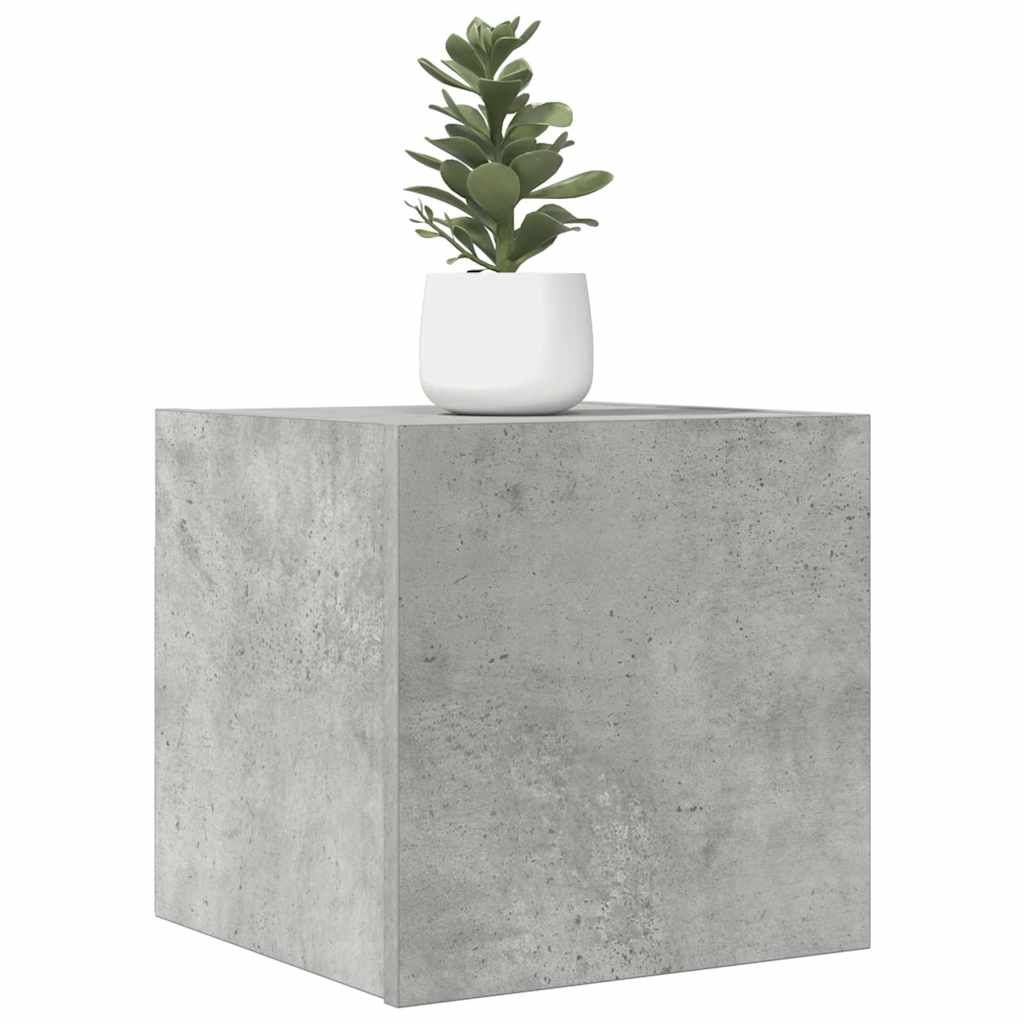 vidaXL Wisz�ca szafka telewizyjna, szaro�� betonu, 30,5x30x30 cm